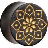 Wildcat Golden Florescence on Black Wood<!--64005e76d2d2e--> - 16,0 mm