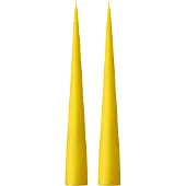 Ester & Erik -kartiokynttilä 37 cm, 2-pakkaus matta Lemon drop 15