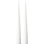 Ester & Erik -kartiokynttilä 37 cm, 2-pakkaus matta Pure white 31
