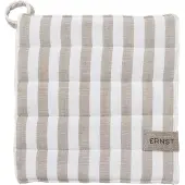 ERNST patalappu leveä raita 23x25 cm Beige-valkoinen raita