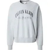 Calvin Klein Jeans Ls Premium Terry Calvin Collegia - Grey - S