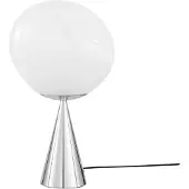 Tom Dixon Melt Cone fat pöytävalaisinLED 46,5 cm Opal-silver