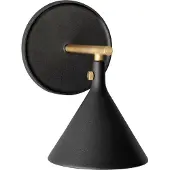 Audo Copenhagen Cast Sconce seinävalaisin kiinteällä asennuksella Black