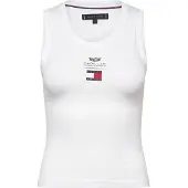 Tommy Hilfiger Toppi verenpunainen / musta / valkoinen