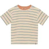Daily7 Oversized T-Shirt Stripe - Beige - 116