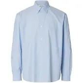 Selected Slhrlxben Stripe Ls Shirt - Blue - M