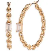 Ralph Lauren Marisol Cable Chain Zirconia -rengaskorvakorut