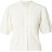 Levi's Pauline Pointelle Ss Cardi Tof - Cream - XS