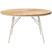 Cinas Ellen pöytä 130 cm Sandy grey / tiikki