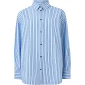 BOSS for woman. 50559241 Bostatta blue shirt (38), Casual, Cotton, Long sleeve