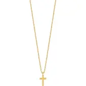 Lykken Crosses kullattu ristikaulakoru sileä 10 mm