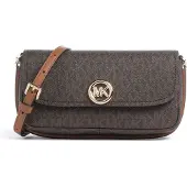 Michael Kors for woman. 32S6GY5C5B Small Nolita shoulder bag with brown logo (OSFA), Casual, Polyurethane