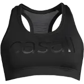 Casall Women's Iconic Wool Sports Bra Black Logo Alusvaatteet A/B XS