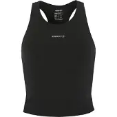 Craft Women's Hypervent Cropped Pocket Singlet Black Lyhythihainen treenipaita M