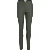 Object Objbelle Mw Coated Leggings Noos - Khaki green - 38