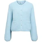 Object Objsaggia Re L/S Knit Cardigan Noos - Blue - XS