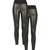 Urban Classics Faux Leather High Waist Leggings 2 Yksiköt