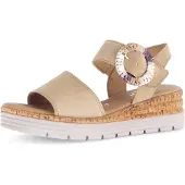 Gabor Wedge Sandal - Beige - 42