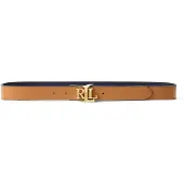 Ralph Lauren for woman. 412908984009 Reversible leather belt with brown logo (XS), Casual