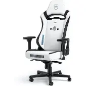 Noblechairs HERO ST Gaming Chair - Stormtrooper Edition, keinonahkaverhoiltu pelituoli, valkoinen/musta