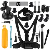 Puluz Set of 20 accessories for sports cameras (including Osmo Action 5 Pro, Insta360 Ace Pro 2) PKT18