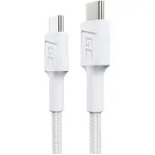 Green Cell GC PowerStream USB cable USB 3.2 Gen 1 (3.1 Gen 1) 0.3 m USB C White