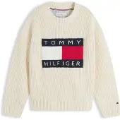 Tommy Hilfiger Neulepaita 'Heritage' punainen / musta / valkoinen