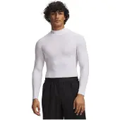 Under Armour Ua Hg Elite Comp Mock Ls - White - M