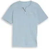 Tom Tailor Fine Striped Serafino - Blue - S