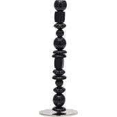 Pols Potten - Beads kynttilänjalka S 34 cm musta