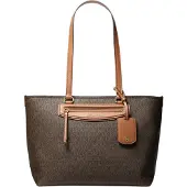 Michael Kors for woman. 30S6GTVT2B Jet Set Travel tote bag medium with brown logo (OSFA), Casual, Canvas