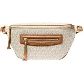 Michael Kors Vyölaukku kerma / tummabeige / karamelli