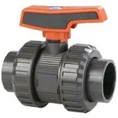 Cepex 37043 Pvc-u Ø50-palloventtiilit Vakiosarja Ptfe Epdm-liimaholkki Musta Piste