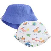 Next Hattu violetinsininen / vaaleanoranssi / valkoinen