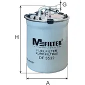 M-Filter Polttoainesuodatin DF 3532