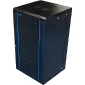 Toten 19" wall cabinet TOTEN, 22U, 600 &times; 600, glass door, juodas / ZS66226001 / 19-Z6622