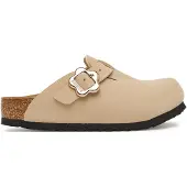 Birkenstock Boston Kids Flower Buck Bfbc - Cream - 26
