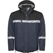 Projob 7414 Shell Jacket 7414 Shell Jacket 9910-Viz Black/Red 4XL