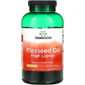 Swanson Health Pellavansiemenöljy korkealla lignaanipitoisuudella - 200 kapselia