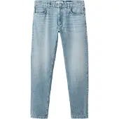 Mango Straight Fit Cotton-Linen Jeans - Blue - 40