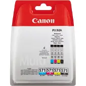 Canon Käyttöväri - - CLI-571 - Monivärinen - Inkkjet - 4 pakkaus