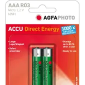 Agfa Direct Energy, AAA, Nikkelimetallihybridi (NiMH), 1,2 V, 950 mAh, Vihreä (132-803944)