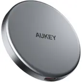Aukey MagFusion Aura Magnetic 15W, Sisätila, USB, Langaton lataaminen, Hopea (157020)
