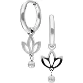 Wildcat Mini Lotus Hoops - Korvakorut (pari) - Hopeinen metalli