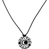 Wildcat Moon Eclipse Leather Necklace<!--63e4972df2609-->