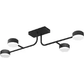 Eglo Led Clavellina, himmennettävä, Musta, Olohuone/ruokailutila, Metalli, Moderni, Puolipyöreä