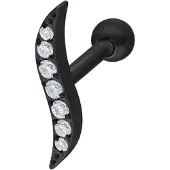 Wildcat Crystal Wave Earbarbell - Musta metalli