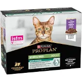 Purina Pro Plan 10x85g Cat Sterilised Maintenance ankka PURINA kissalle