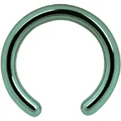 Wildcat Anodised Clip in Ring without Ball - 2,4 mm, Vert sombre, 16,0 mm
