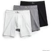Calvin Klein Underwear Bokserishortsit harmaa / musta / valkoinen